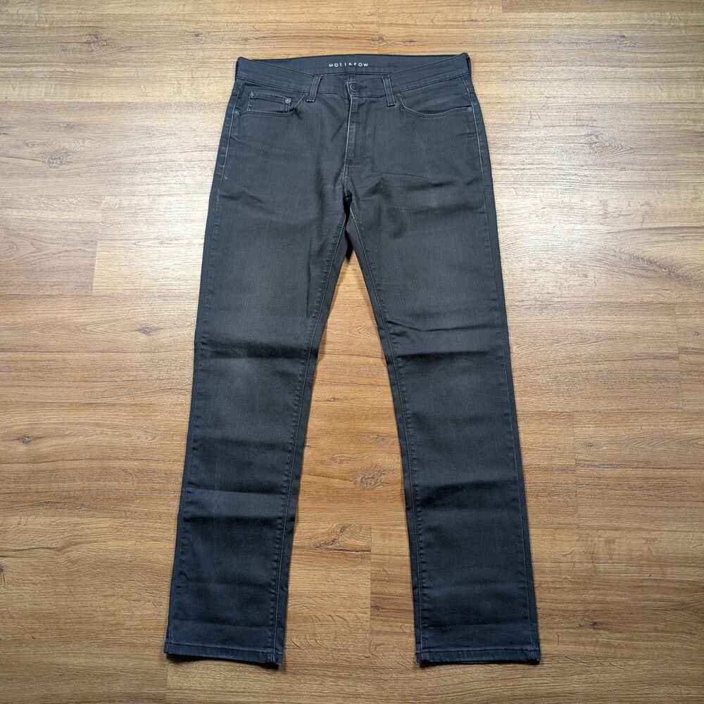 Mott & Bow Slim Fit Jeans Mens 32x32 Black Premium Stretch Denim Pants